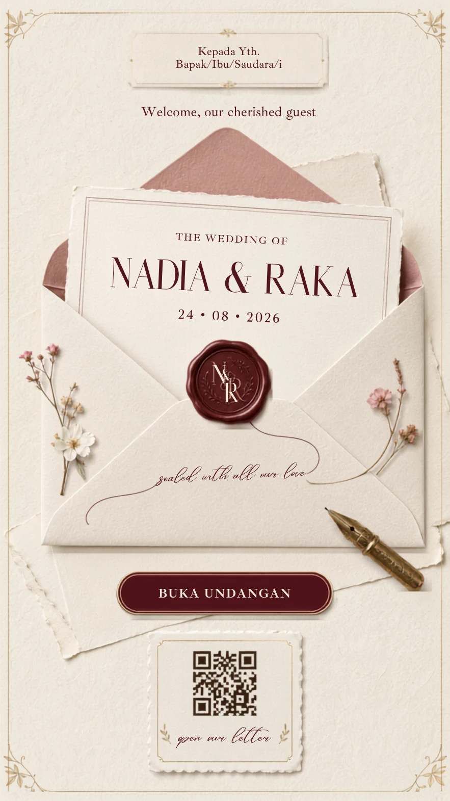 Burgundy Letter preview